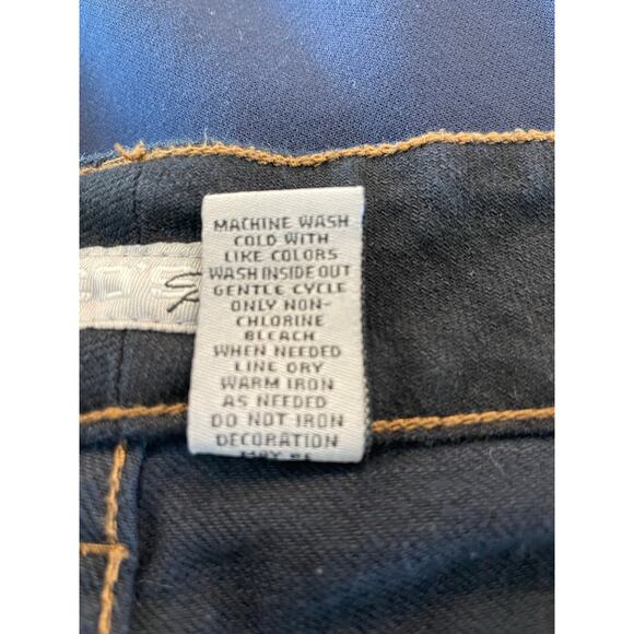 Chico's Platinum Jean dark blue wash Jewel embellished Bootcut size 2.5 14 - Picture 6 of 11